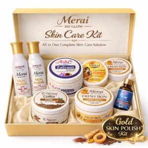 Merai HD Glow Gold Skin Polish Kit – Complete Skin Care Solution