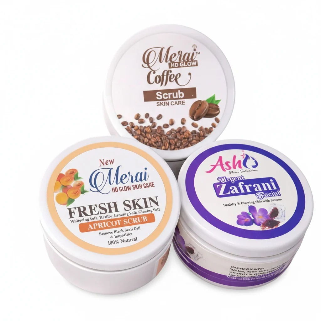 Apricot & Coffee Scrub with Zafrani Facial – Pack of 3