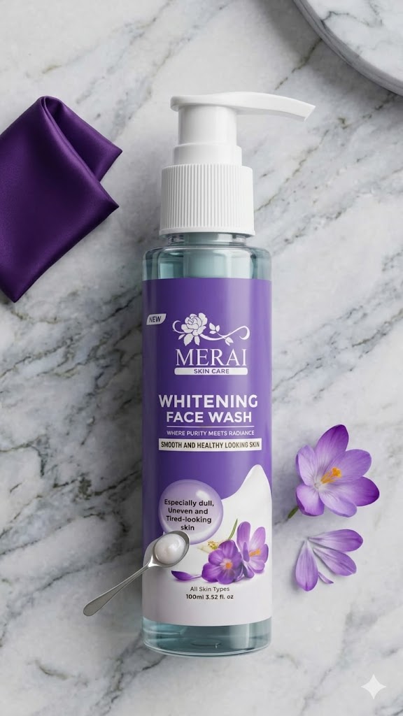 Merai Whitening Face Wash 100ml – Deep Cleansing Face Wash for Bright, Smooth & Healthy-Looking Skin