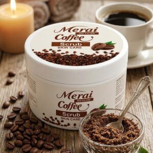 Merai Coffee Scrub Face and Body Exfoliating Coffee Scrub for Smooth and Refreshed Skin